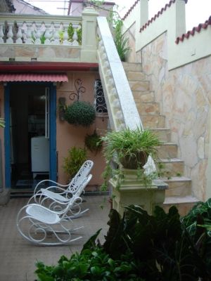 'Courtyard' Casas particulares are an alternative to hotels in Cuba.